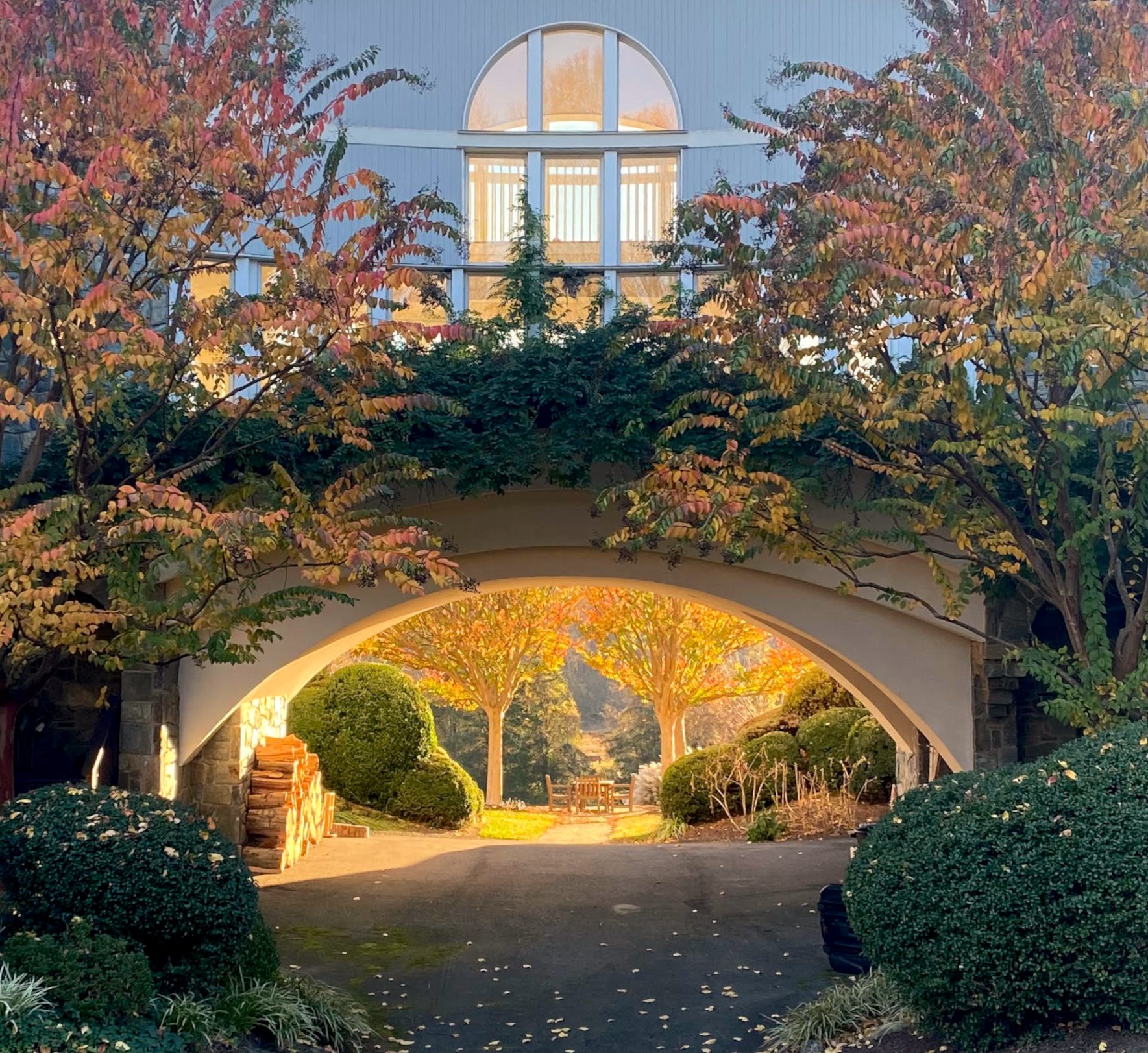 Beautiful property with autumn foliage and arched entrance - Ingleside Insights headquarters